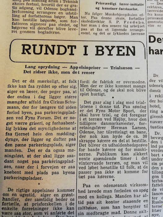 Artikel i Fyns Social-Demokrat den 16.11.1951 side 3